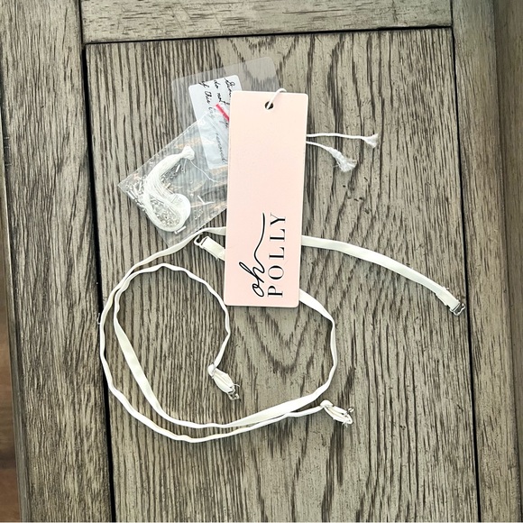 Oh Polly CELEANO Hand Embellished Mini Dress in Ivory - Picture 13 of 13